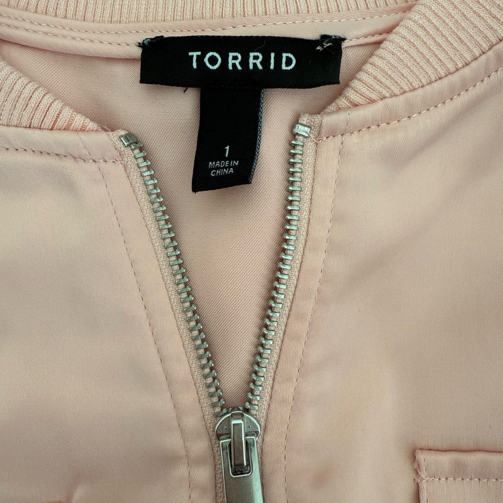 Torrid Light Pink Bomber Jacket - Picture 4 of 5